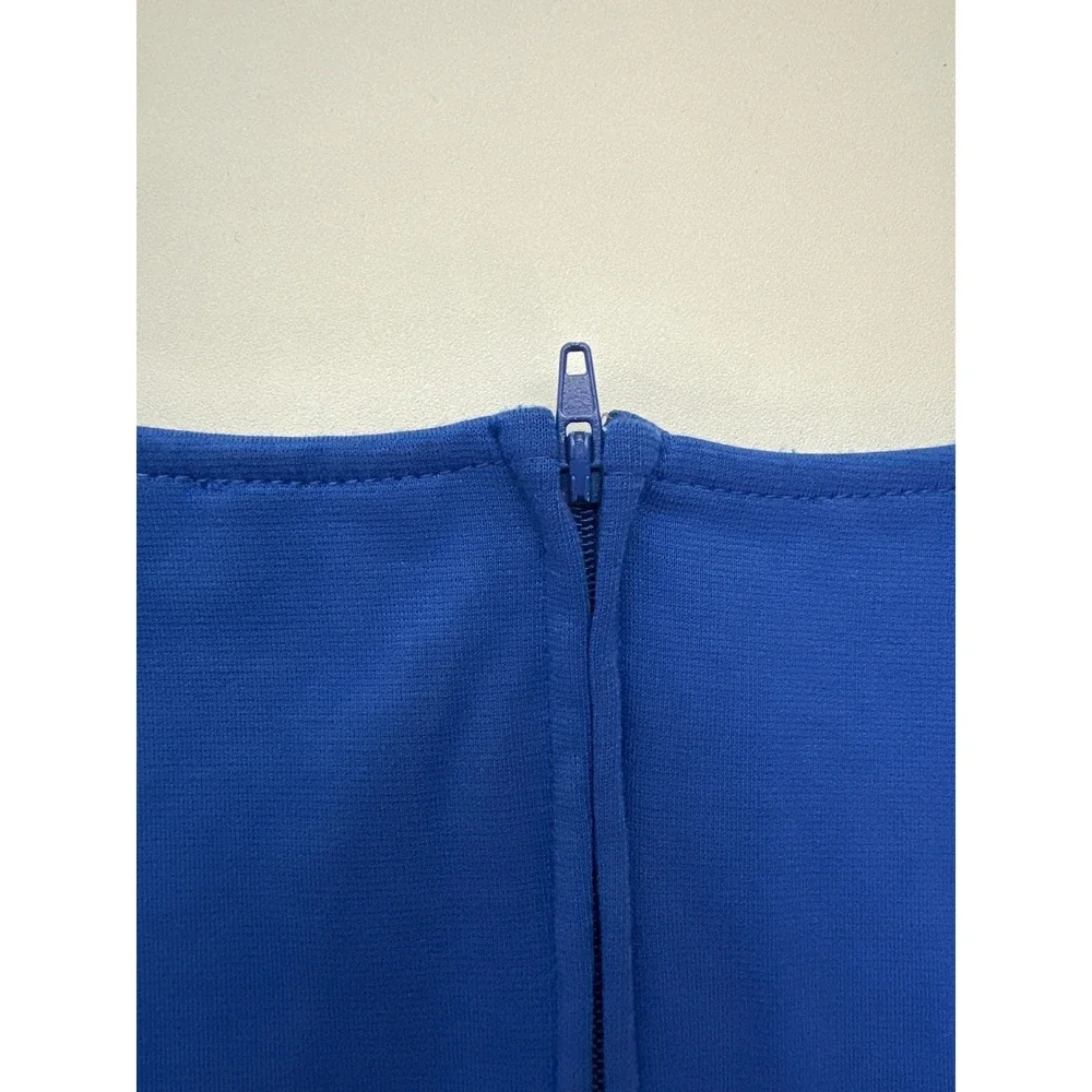 GUESS Blue Black Colorblock Sleeveless Bodycon Mini Dress - Women's Large Career